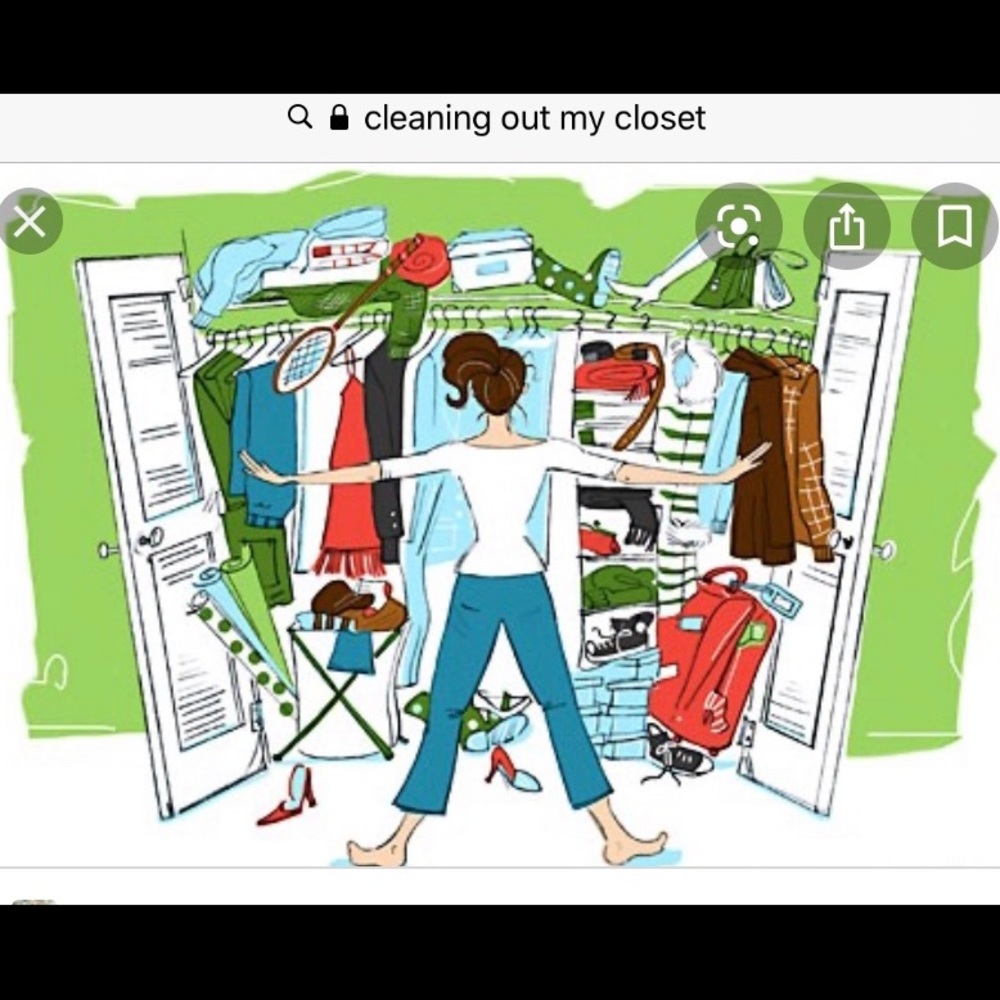 Cleaning out my closet, drawers and cabinets!